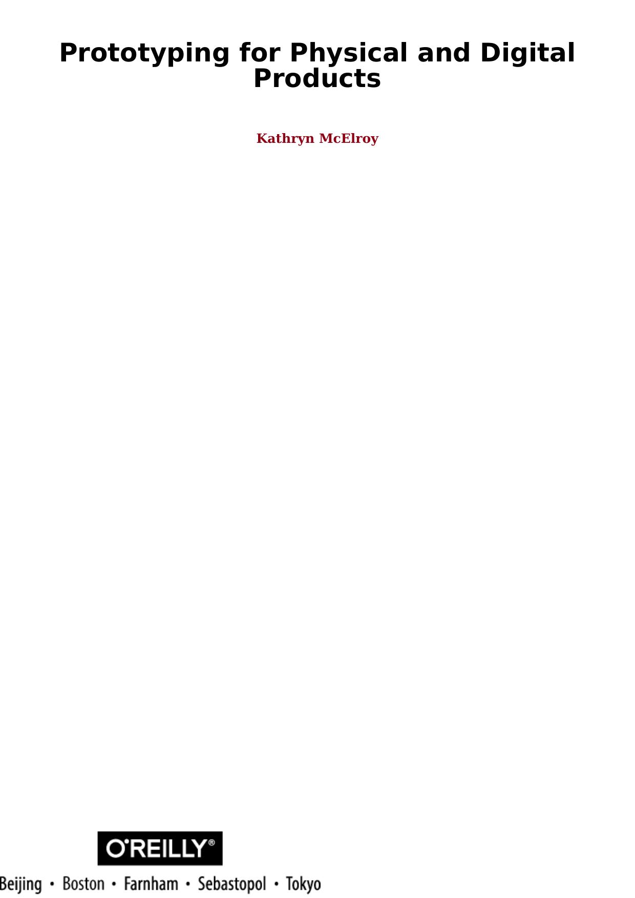 Prototyping for Physical and Digital Products